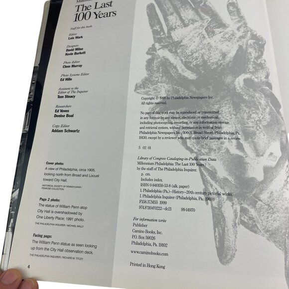 Millennium Philadelphia Book "The Last 100 Years" By The Staff Of The Philadelph - Picture 4 of 16